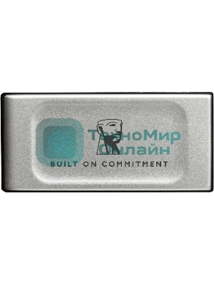 Внешний SSD Kingston XS2000, 2TB, USB 3.2 Gen 2x2 Type-C, R/W 2000/2000, серебристый