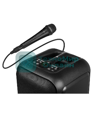 Портативная колонка SVEN PS-880, черный, 1.0, 110 Вт (RMS), Bluetooth, FM, USB, microSD, LED-дисплей, аккумулятор