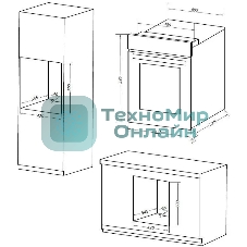 Шкаф духовой электрический Maunfeld EOEM516S, встраиваемый, 51л, дверца с 2 стеклами, нержавеющая сталь