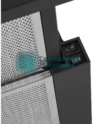 Вытяжка встраиваемая Maunfeld VS Light 60 черный, 60 см, 520 куб. м/ч, 56 дБ