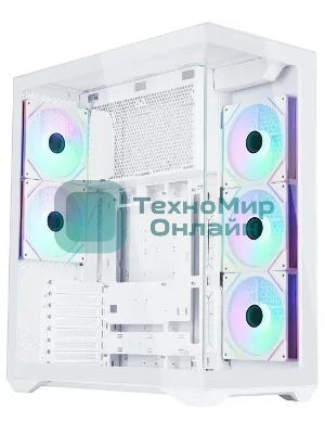Корпус ATX Eurocase M4801 white, без БП, закаленное стекло 2 стороны