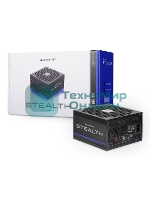 Блок питания Chieftec Stealth SPX-1000-FC (ATX 3.1, 1000W, 80 PLUS PLATINUM, Active PFC, 135mm fan, Gen5 PCIe, Full Cable Management) Retail
