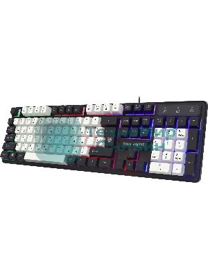 Клавиатура проводная Defender Dark Knight R GK-077, USB, черный/белый