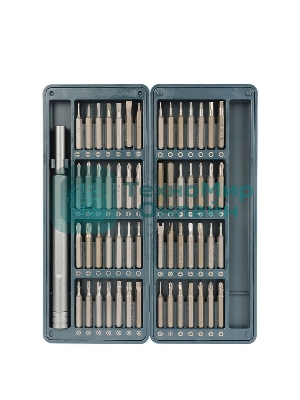 Набор прецизионных отверток Deli DL241057 (отвертка + 56 бит), сталь S2 + Cr-V