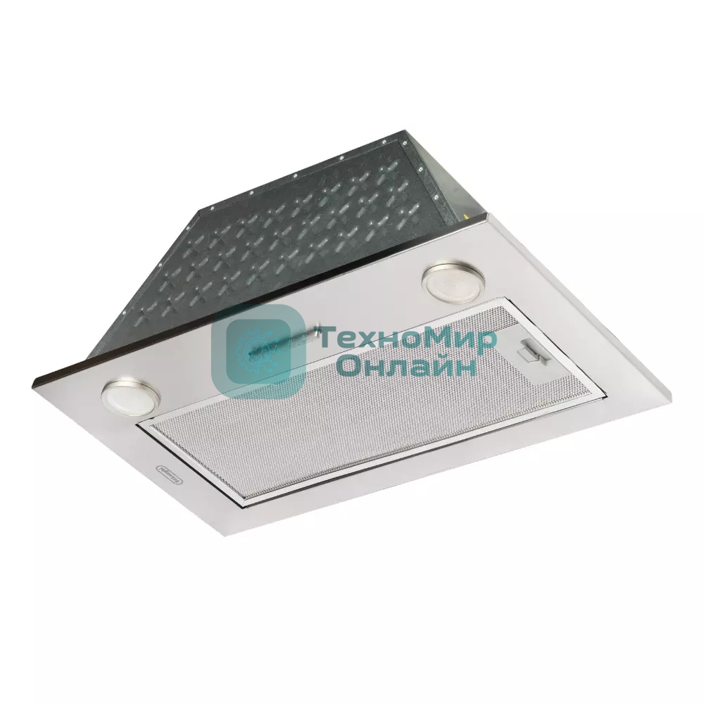 Вытяжка встраиваемая DeLonghi Cosetta 510 IM серебристая, 52.5 см, 1200 куб. м/ч, 66 дБ