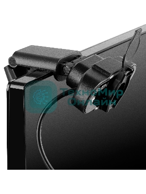 Веб-камера SVEN IC-915 1280x720, 30 кадр/с, USB Type-A, микрофон, шторка приватности, универсальное крепление