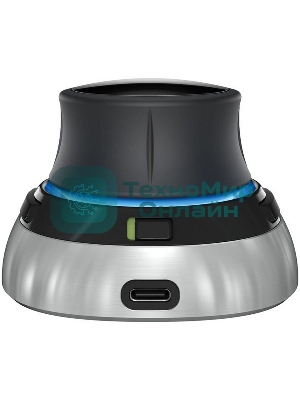 Мышь беспроводная 3DConnexion SpaceMouse Wireless (3DX-700115) черный/серебристый, радиоканал, Bluetooth, USB, кнопки - 2