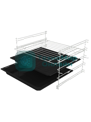 Встраиваемый духовой шкаф электрический Gorenje BO6727E03NX, черный/серебристый