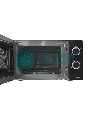 Микроволновая печь Centek CT-1575 черный, 20 л, 700 Вт, переключатели - поворотный механизм