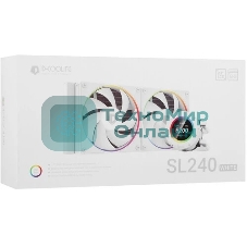 Система жидкостного охлаждения ID-Cooling SL240 белый 120мм алюминий+медь 2000rpm 30db 4-pin 300W