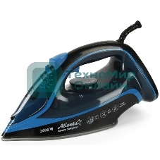 Утюг Atlanta ATH-5581 черный/синий, 2600 Вт, 32 г/мин, 89 г/мин, 380 мл