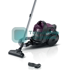 Пылесос Bosch BGC05AAA1 фиолетовый/черный, 350/700 Вт, уборка сухая, пылесборник контейнер 1.5 л