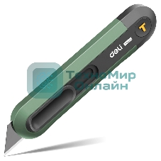 Технический нож Home Series Green Deli HT4008L Т-образное лезвие с механизмом автоматического возврата, эксклюзивный дизайн, корпус из высококачественного софттач пластика