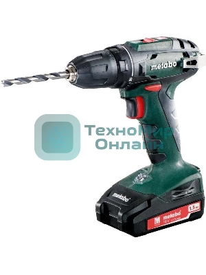 Дрель-шуруповерт Metabo BS 18 602207550 18 В, 1,5 Ач, 48 Нм, щеточный