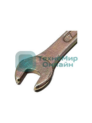 Ключ рожковый Сибртех, 6 х 7 мм, желтый цинк