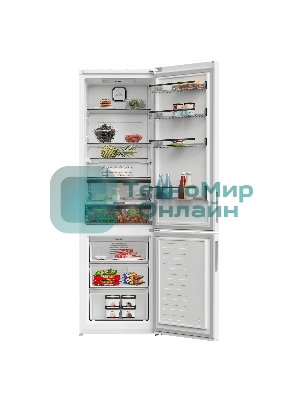 Холодильник Hotpoint HDKP 8201I W белый двухкамерный 257/100л морозилка снизу, No Frost