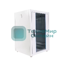 Шкаф телекоммуникационный напольный ЭКОНОМ 18U (600 × 800) дверь стекло, дверь металл