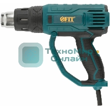 Фен технический FIT HG-2003 2000 Вт, 350/600 °C, 300/500 л/мин, рез. накл., коробка
