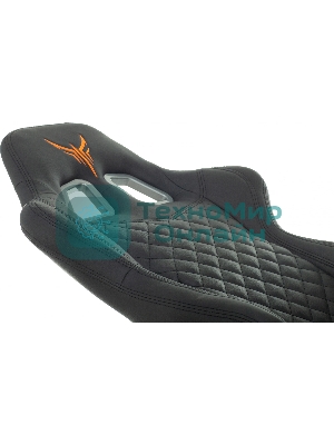 Кресло Knight ARMOR черный, экокожа, 120 кг, механизм качания