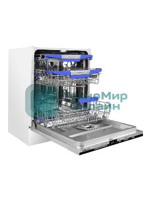 Посудомоечная машина MAUNFELD MLP60230 Light Beam Inverter Wi-Fi, нержавеющая сталь, 14 компл., 44 дБ, класс A+++