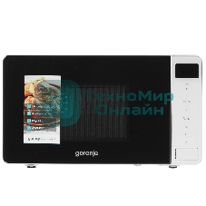 Микроволновая печь Gorenje MO20S4W белый, 20 л, 800 Вт, переключатели - сенсор