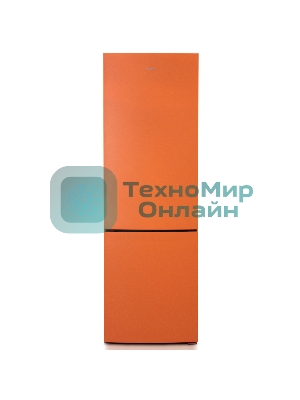 Холодильник Бирюса T6127 оранжевый двухкамерный 245/100л морозилка снизу