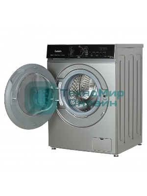 Cтиральная машина Бирюса WM-SN1014/15 M металлик, загрузка фронтальная 10.5 кг, 1400 об/мин, класс: А+++
