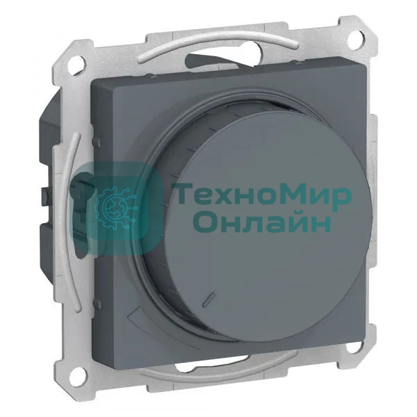 Светорегулятор (диммер) SE AtlasDesign Грифель, повор-нажим, LED, RC, 400 Вт, мех.