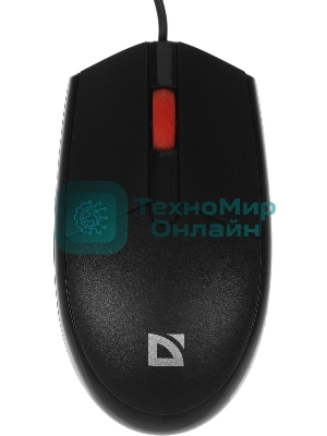 Мышь проводная Defender Delta MM-523 черный, 1000 dpi, USB, кнопки - 3
