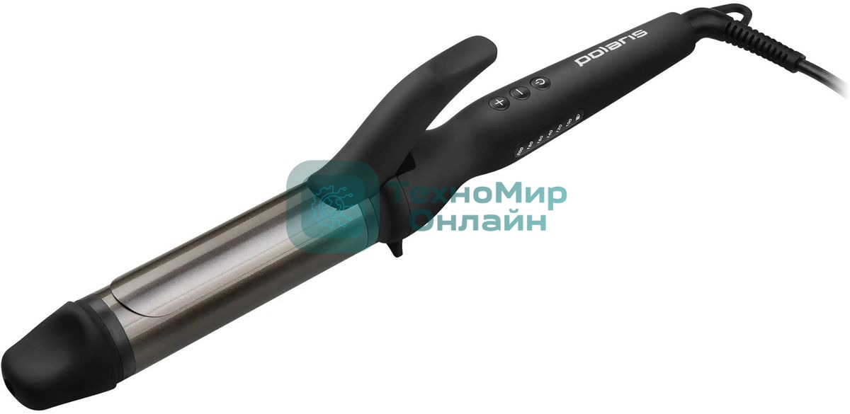 Щипцы для завивки волос Polaris PHS 3410TAi Argan Therapy PRO черный, 34 мм, 220 °C, 6 режимов