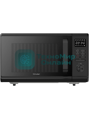 Микроволновая печь Rondell RDE-MW236 черный, 23 л, 800 Вт, переключатели - кнопки, поворотный механизм