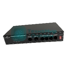 Коммутатор Dahua DH-SF1006LP, 6×100 Мбит/с, неуправляемый