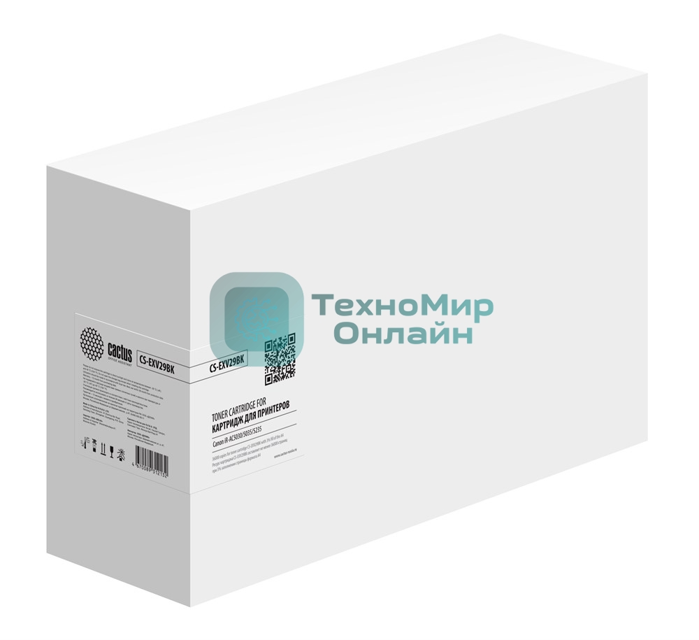 Картридж лазерный Cactus CS-EXV29BK черный (36000 стр.) для Canon iR-AC5030/5035/5235/5240