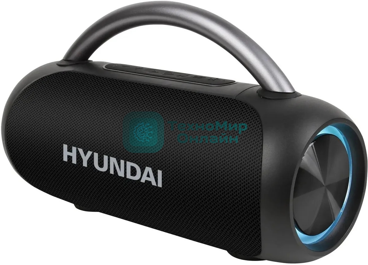 Колонка портативная Hyundai H-PS1026 черный 40W 2.0 BT 10м 1800mAh