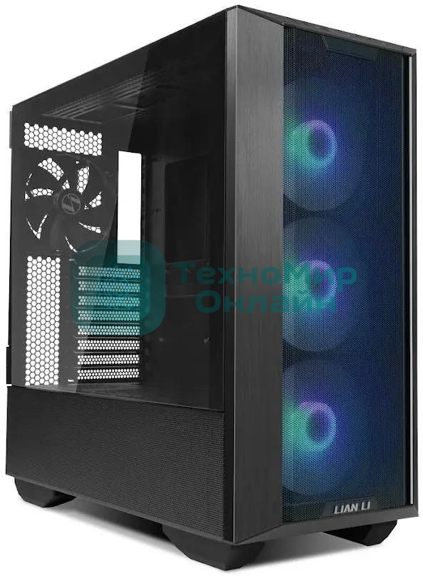 Компьютерный корпус Lian-Li Lancool III RGB черный без БП ATX 10x120мм 3x140мм 2xUSB 3.0 audio bott PSU