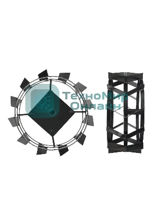 Грунтозацепы для мотоблока ПАТРИОТ ТИП.2 усилен. (диаметр 500мм, ширина 200мм) (пар) ГР3 500.200.д30