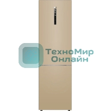 Холодильник Haier C2F637CGGU1 золотистый, двухкамерный, 278/108л, морозилка снизу, No Frost
