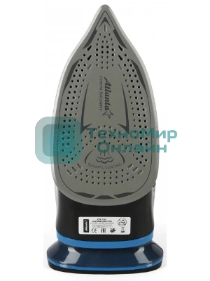 Утюг Atlanta ATH-5581 черный/синий, 2600 Вт, 32 г/мин, 89 г/мин, 380 мл