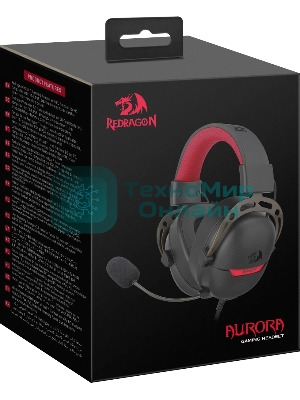Гарнитура Redragon Aurora чёрный, проводная, USB
