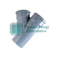 Тройник канализационный (полипропилен) 110x110/45град.