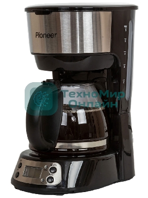 Кофеварка капельная Pioneer CM053D серебристый/черный, исп. кофе - молотый, 0.75 л, 600 Вт