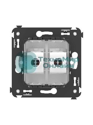 Розетка компьютерная DKC Avanti 4400664 RJ-45 без шторки в стену, кат.5е двойная, 