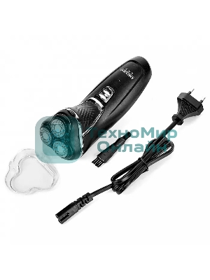 Электробритва для мужчин электрическая Delta LUX DE-4000 черный