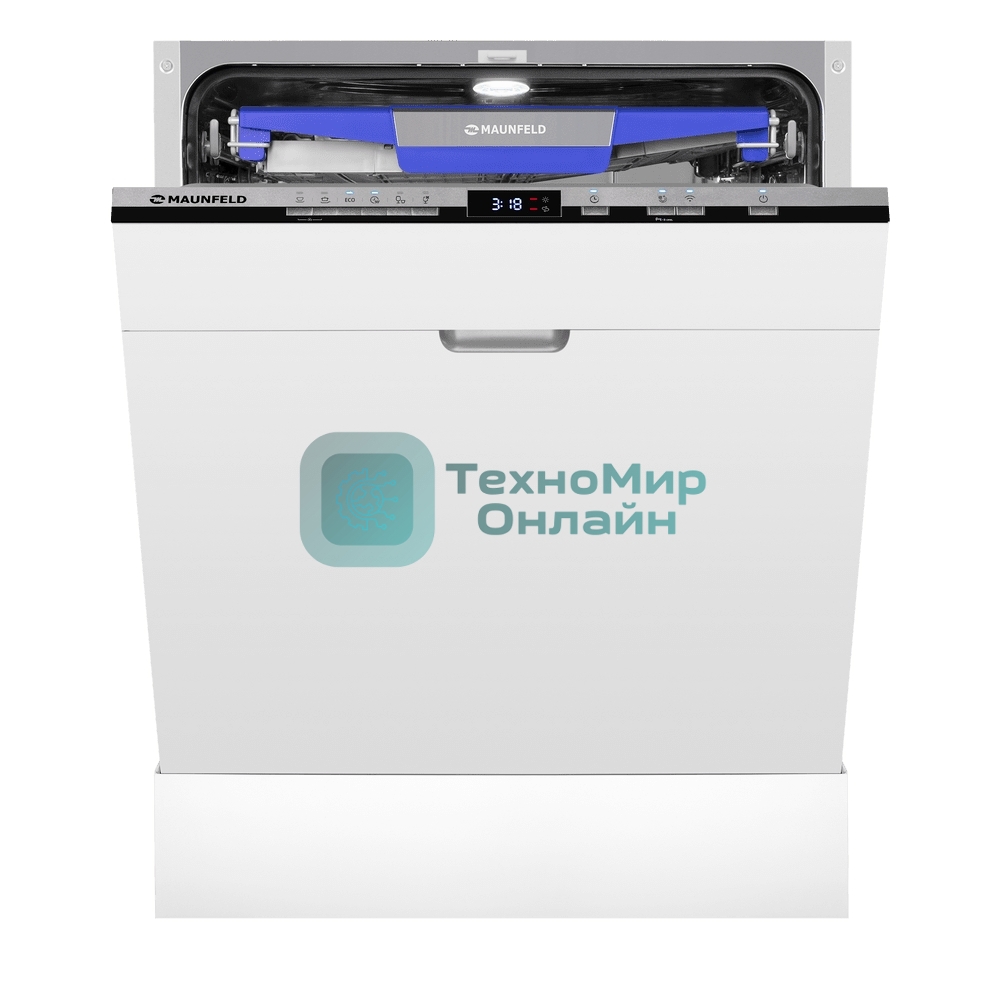 Посудомоечная машина MAUNFELD MLP60230 Light Beam Inverter Wi-Fi, нержавеющая сталь, 14 компл., 44 дБ, класс A+++