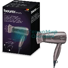 Фен Beurer HC17 серый, 1300 Вт, компактный, ионизация