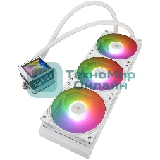 Водяное охлаждение для процессора Water Cooling System Thermalright Frozen Warframe 360 Ultra White Argb (360мм, White, ARGb/Fans: 3x120мм, 70.84CFM, 29.8dBA, 2000RPM/Pump height 60мм, 23dBA, 3000RPM, Rad thickness 27mm/S: 1200, 1700, 1851, 2011, 2066, 115X, AM5, AM4)