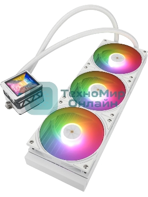 Водяное охлаждение для процессора Water Cooling System Thermalright Frozen Warframe 360 Ultra White Argb (360мм, White, ARGb/Fans: 3x120мм, 70.84CFM, 29.8dBA, 2000RPM/Pump height 60мм, 23dBA, 3000RPM, Rad thickness 27mm/S: 1200, 1700, 1851, 2011, 2066, 115X, AM5, AM4)