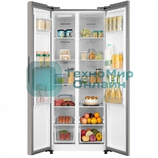 Холодильник Бирюса SBS 460 I нержавеющая сталь двухкамерный 271/189л морозилка сбоку, No Frost, Side by Side