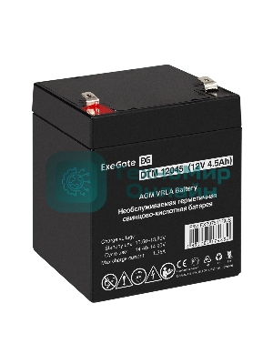 Аккумуляторная батарея ExeGate DTM 12045 (12V 4.5Ah, клеммы F2)