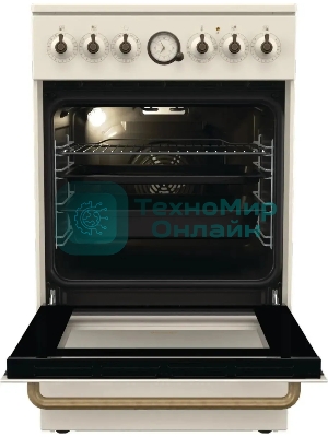Плита электрическая Gorenje GECS5B70CLI бежевый, конфорок 4 электрических, духовка 70 л, 50 см x 85 см x 59.4 см
